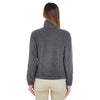 UltraClub Women's Charcoal Iceberg Fleece Full-Zip Jacket