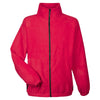 UltraClub Men's Red Iceberg Fleece Full-Zip Jacket