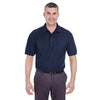 UltraClub Men's Navy Whisper Pique Polo