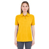 UltraClub Women's Gold Whisper Pique Polo