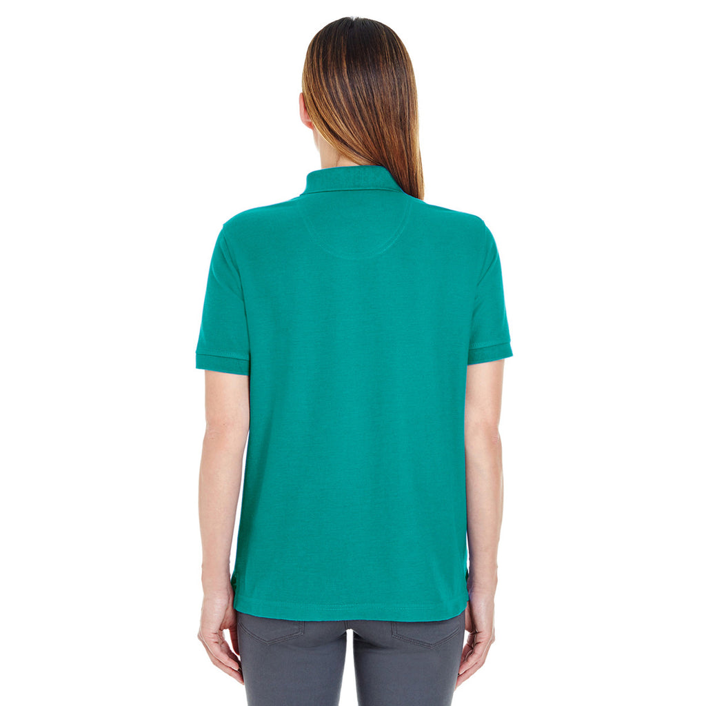 UltraClub Women's Jade Whisper Pique Polo