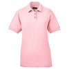 UltraClub Women's Pink Whisper Pique Polo