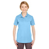 UltraClub Women's Columbia Blue Cool & Dry 8 Star Elite Performance Interlock Polo