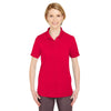 UltraClub Women's Red Cool & Dry 8 Star Elite Performance Interlock Polo