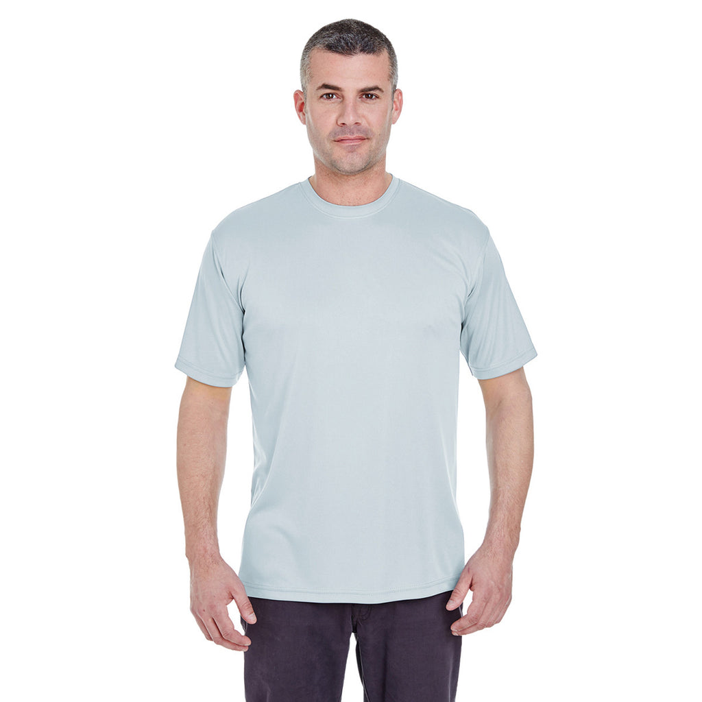 UltraClub Men's Grey Cool & Dry Basic Performance T-Shirt