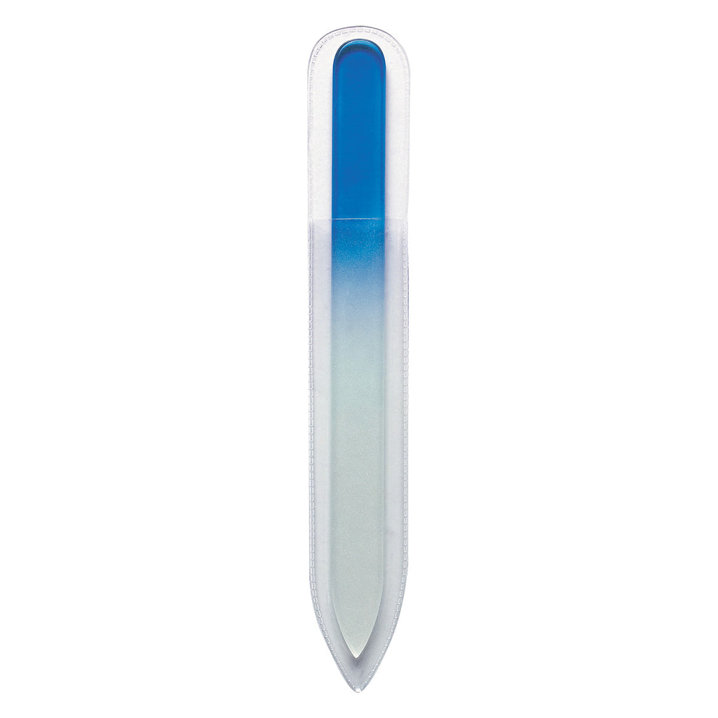 Hit Blue Glass Nail File in Sleeve