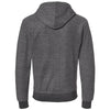 J. America Men's Charcoal Heather Flip Side Fleece Hooded Pullover