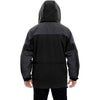 North End Men's Black 3-in-1 Two-Tone Parka