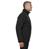 North End Men's Black Glacier Insulated Three-Layer Jacket with Detachable Hood