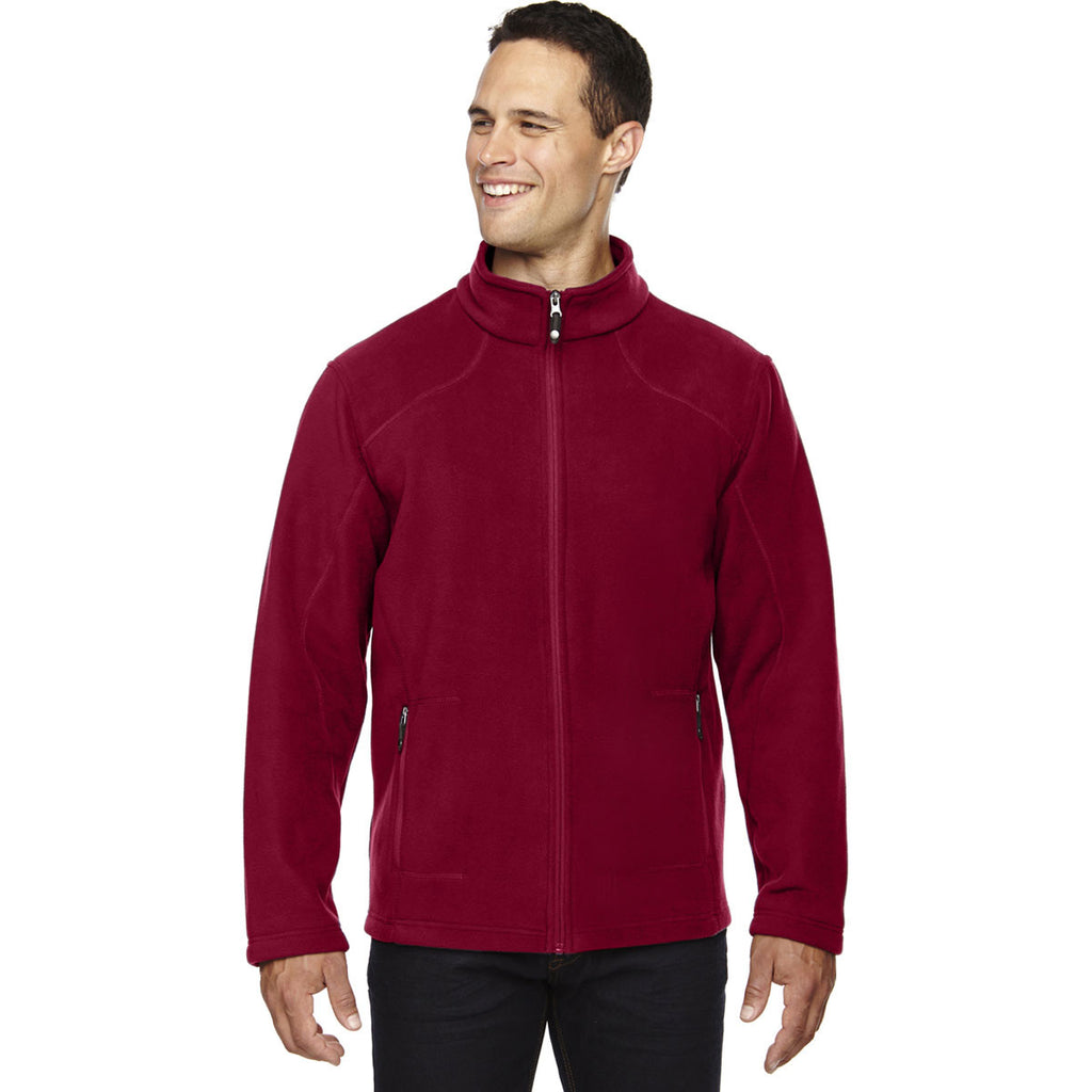 North End Men's Classic Red Voyage Fleece Jacket