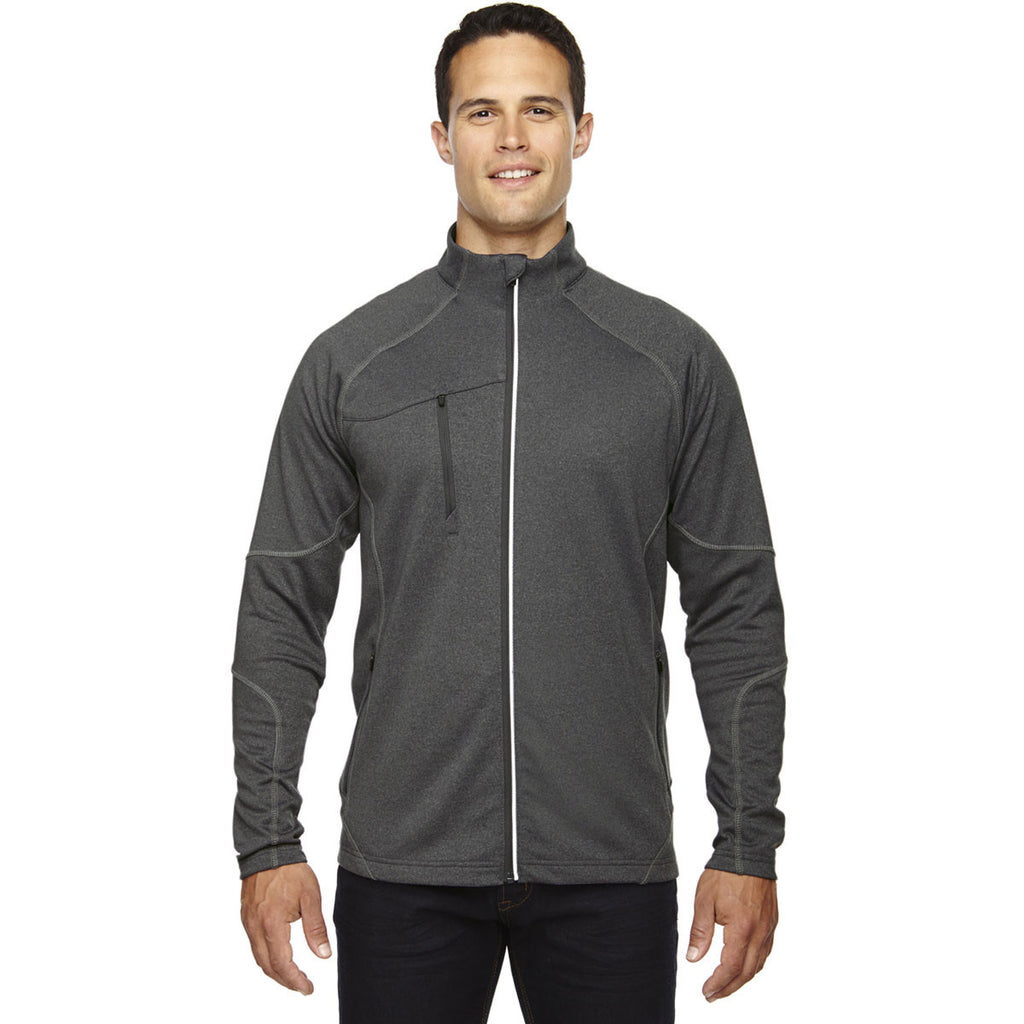 North End Men's Carbon Heather Gravity Performance Fleece Jacket