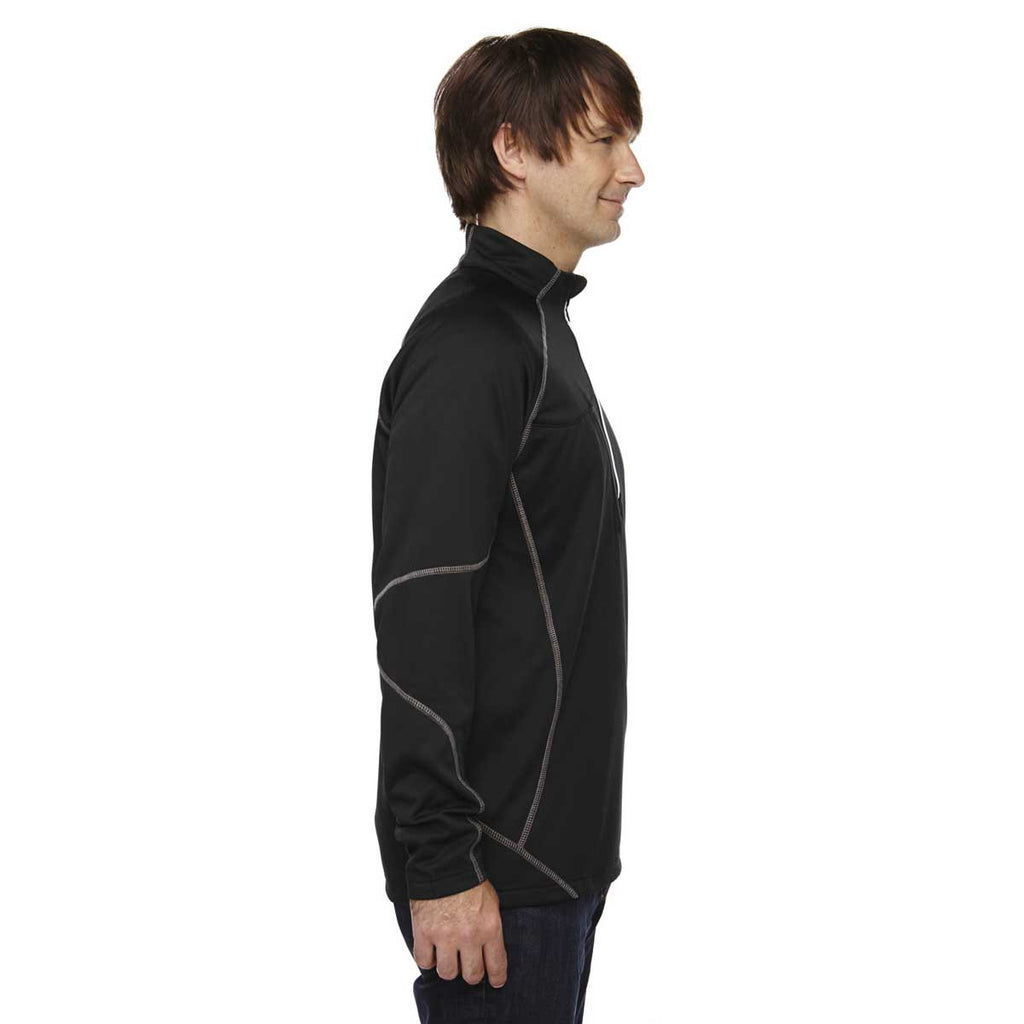 North End Men's Black Catalyst Performance Half-Zip