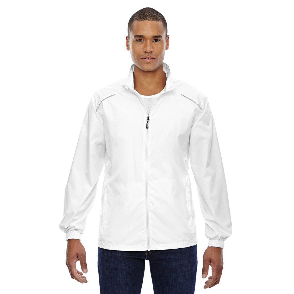 Core 365 Men's White Motivate Unlined Lightweight Jacket