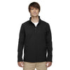 Core 365 Men's Black Tall Cruise Two-Layer Fleece Bonded Soft Shell Jacket