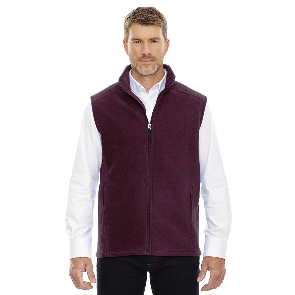 Core 365 Men's Burgundy Journey Fleece Vest