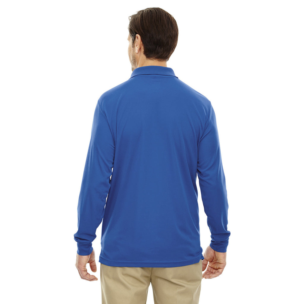 Core 365 Men's True Royal Pinnacle Performance Long-Sleeve Pique Polo