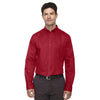 Core 365 Men's Classic Red Operate Long-Sleeve Twill Shirt