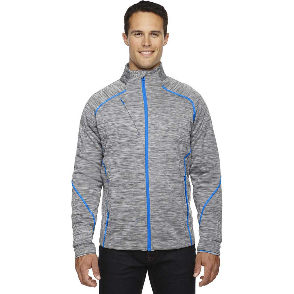 North End Men's Platinum Flux Melange Bonded Jacket