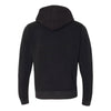 J. America Men's Solid Black Triblend Triblend Hooded Pullover Sweatshirt