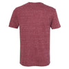 Jerzees Men's Maroon Snow Heather Jersey Crew T-Shirt