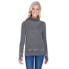 J. America Women's Dark Smoke Vintage Zen Fleece Cowl Neck Sweatshirt