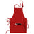 Edwards Red 3-Pocket Bib Apron