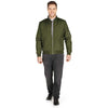 Charles River Men's Olive Quilted Boston Flight Jacket