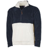 Charles River Unisex Navy/Cream Oxford Quarter Zip