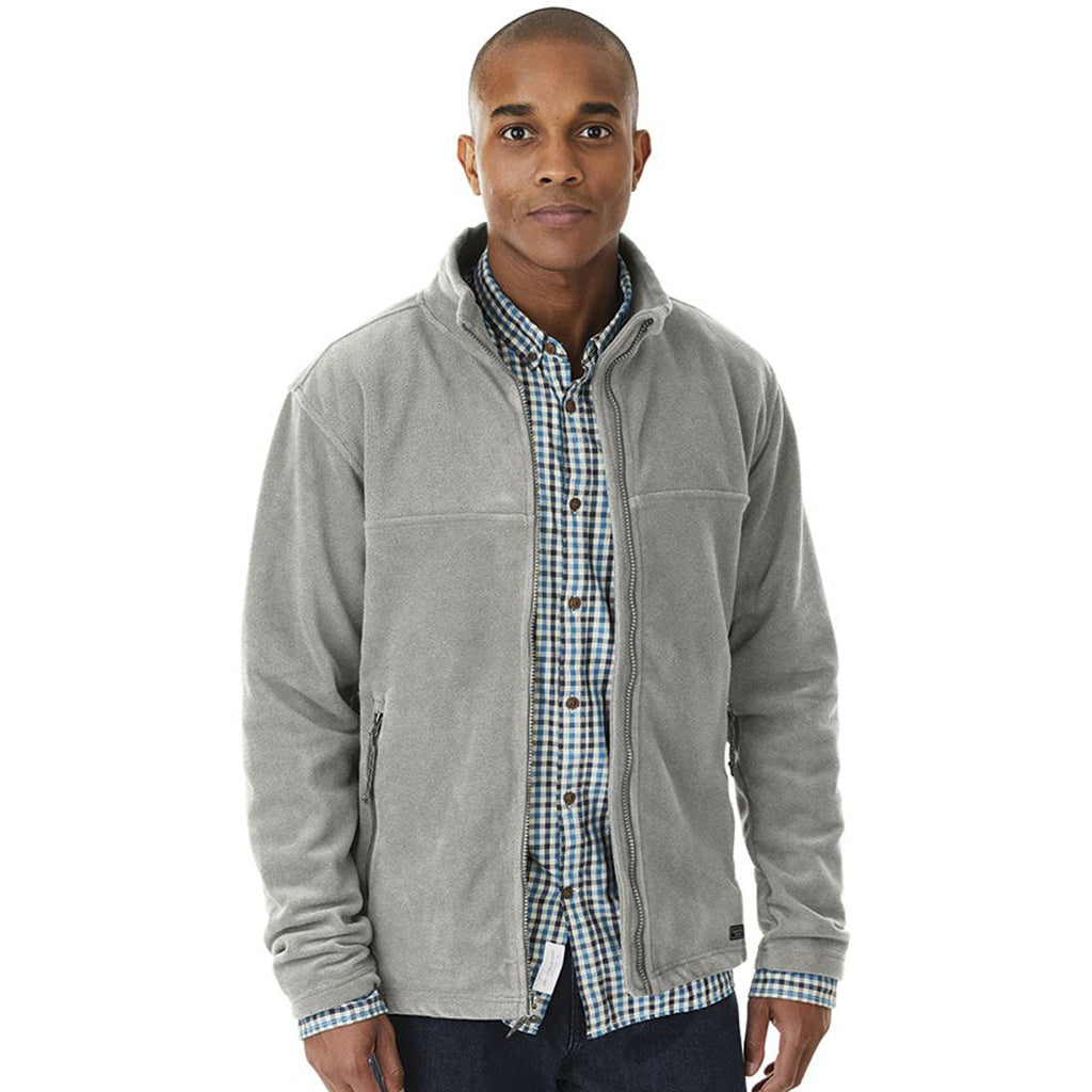 Charles River Men's Light Grey Heather Boundary Fleece Jacket