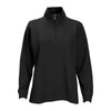 Vantage Women's Black 1/4-Zip Flat Back Rib Pullover