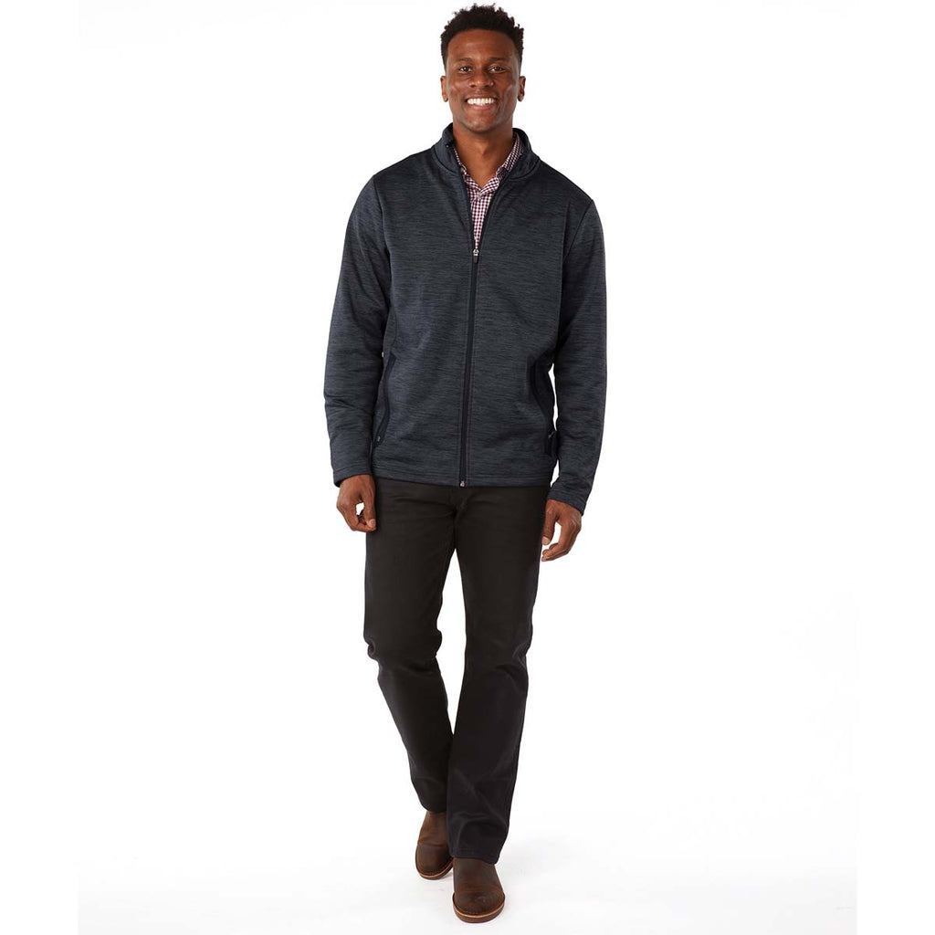 Charles River Men's Black Brigham Knit Jacket