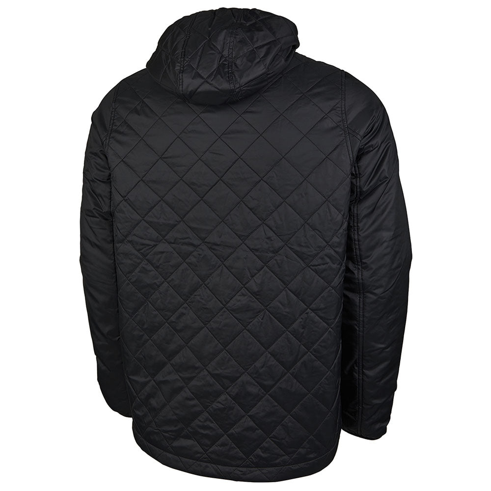 Charles River Men's Dark Black Lithium Quilted Hooded Jacket