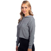 Next Level Women's Heather Grey Laguna Suede Hoodie