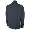 Charles River Men's Heather Navy Hudson Quarter Zip Pullover