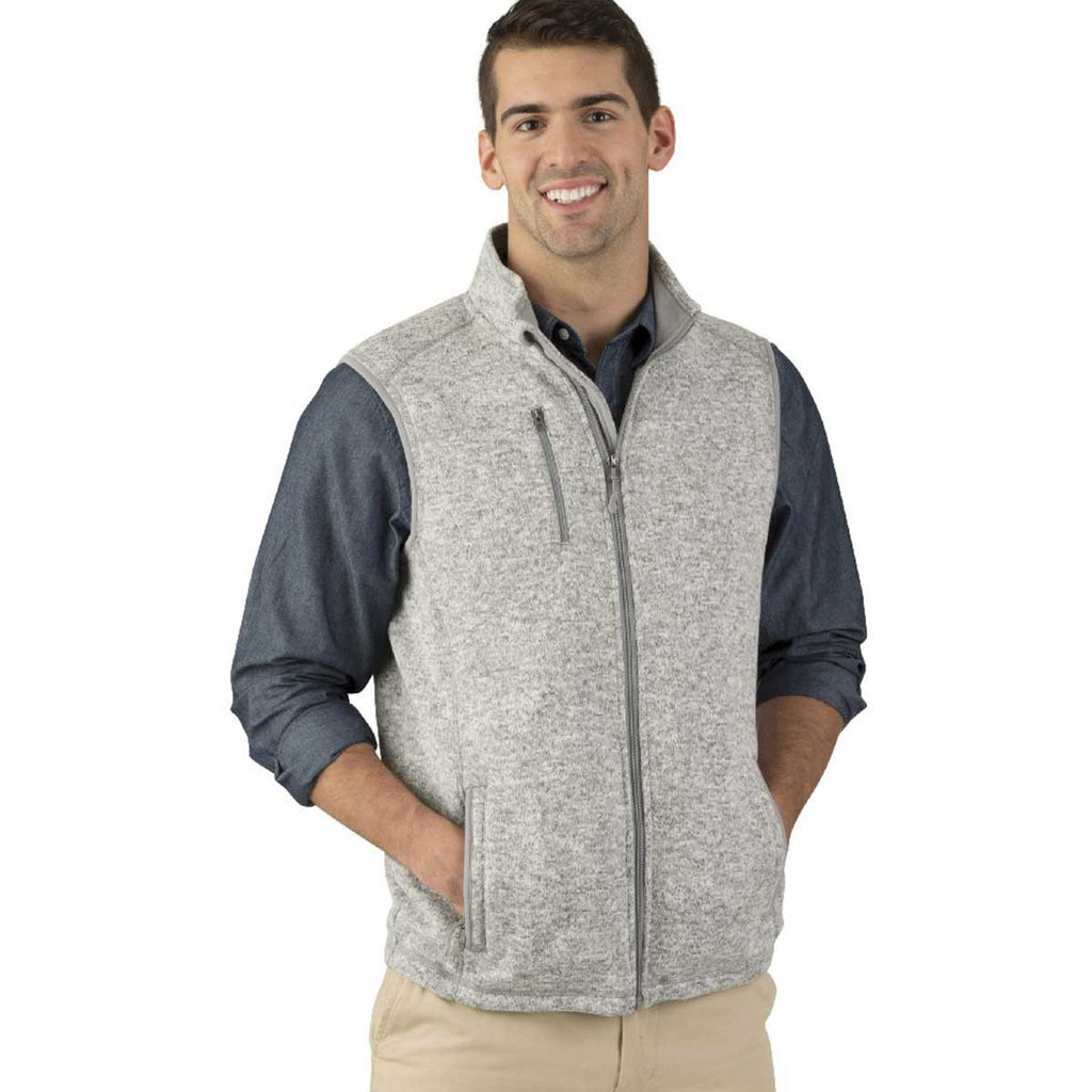 Charles River Men's Light Grey Heather Pacific Heathered Vest