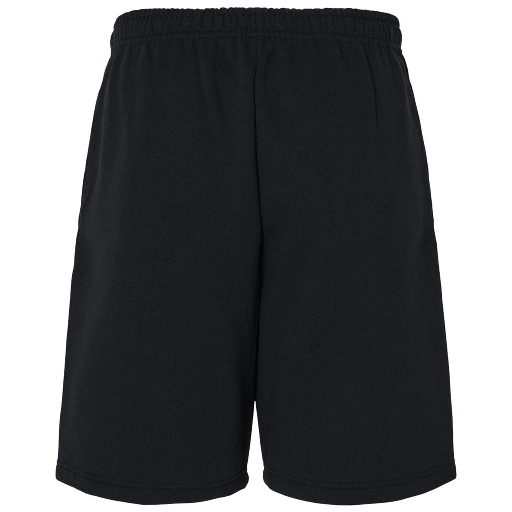 Jerzees Men's Black Nublend Fleece Shorts