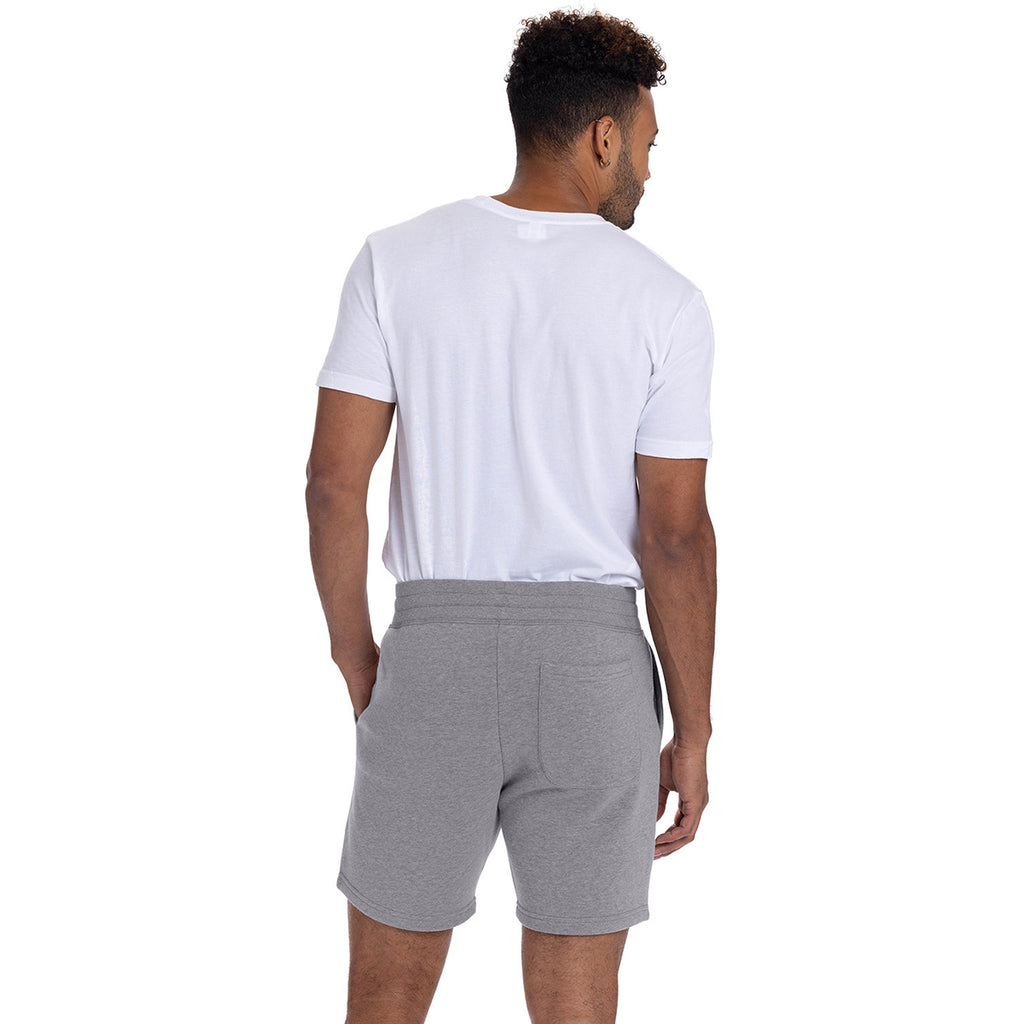 Next Level Apparel Unisex Heather Grey Fleece Sweatshort