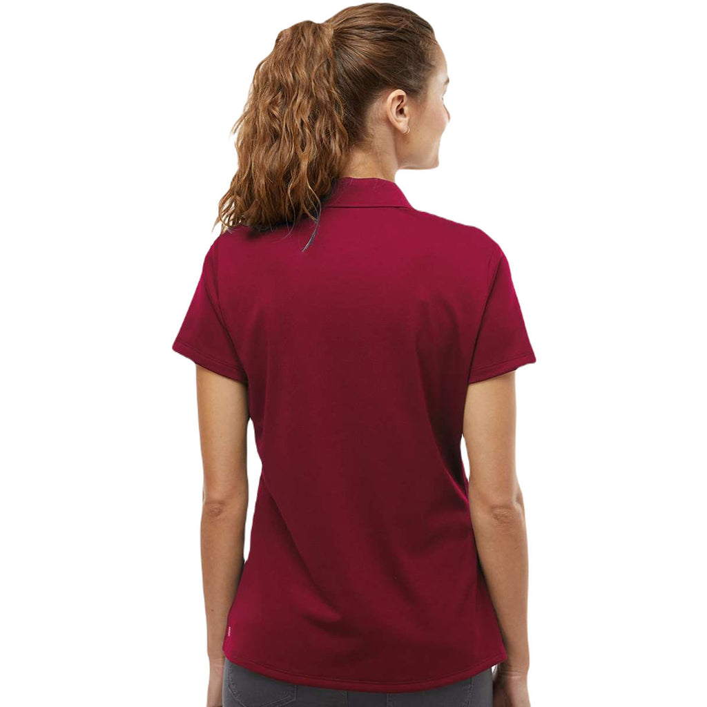 Adidas Women's Collegiate Burgundy Basic Sport Polo