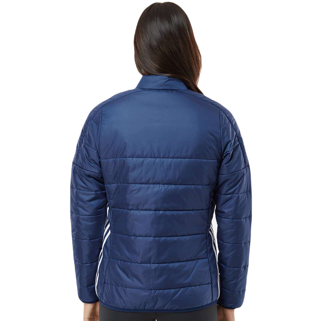 Adidas Women's Team Navy Blue Puffer Jacket