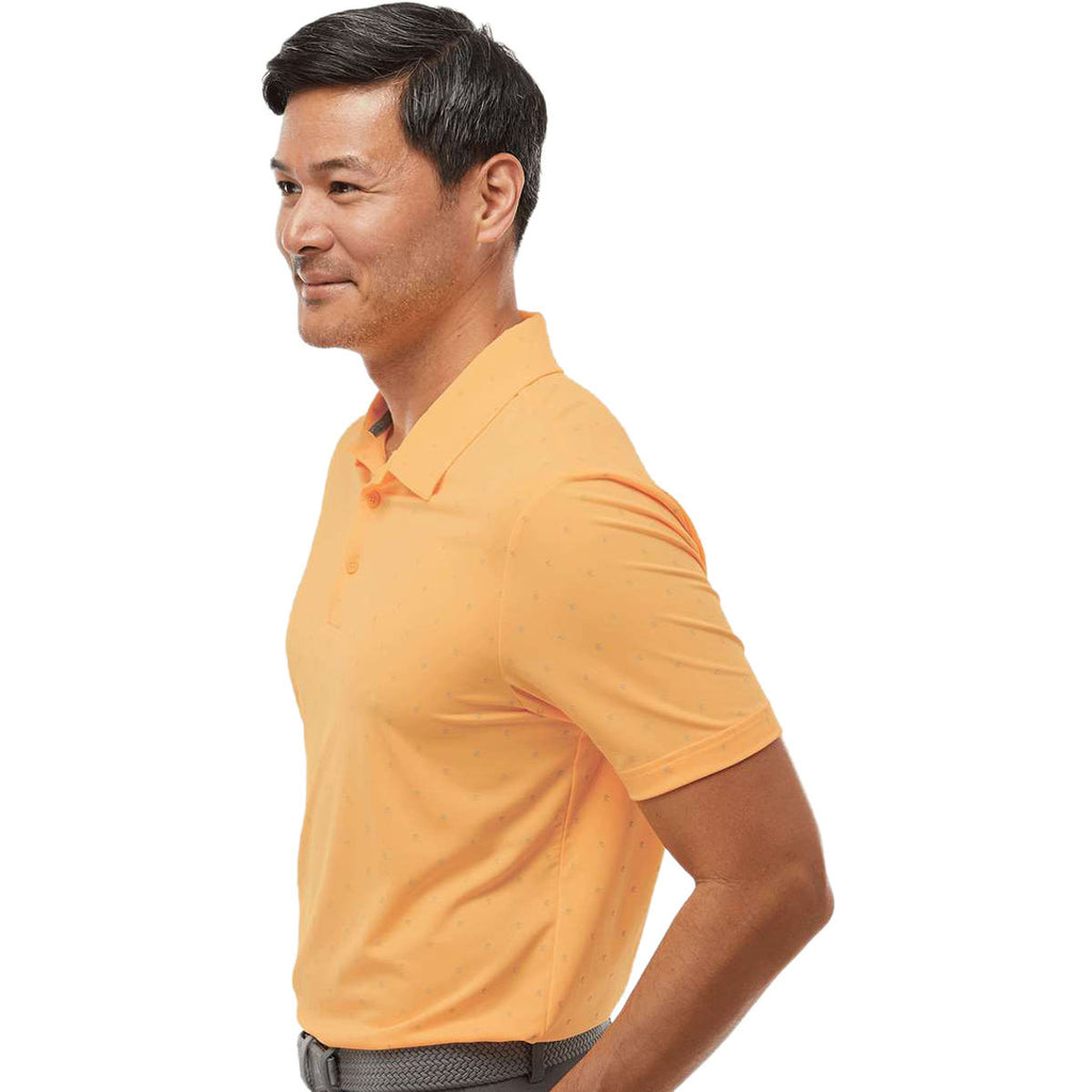 adidas Men's Acid Orange/Grey Two Pine Tree Polo