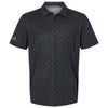 adidas Men's Black/Grey Three Pine Tree Polo