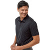 adidas Men's Black/Grey Three Pine Tree Polo