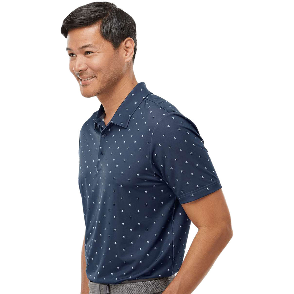 adidas Men's Collegiate Navy/White Pine Tree Polo