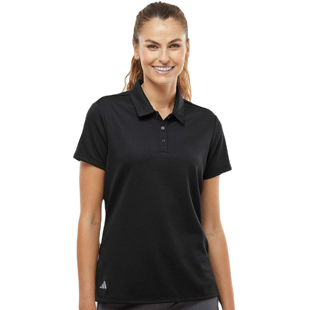 Adidas Women's Black Micro Pique Polo