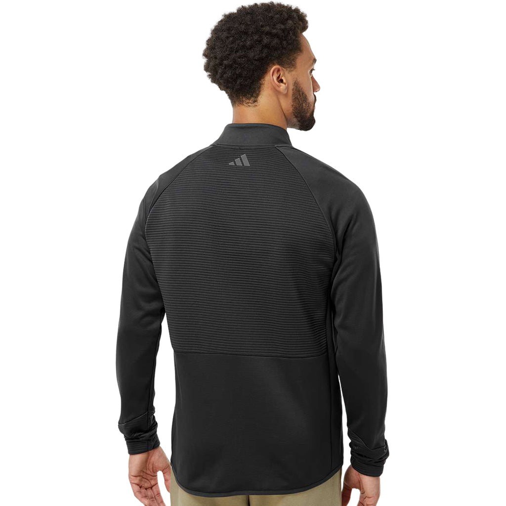 Adidas Men's Black Quarter Zip Pullover