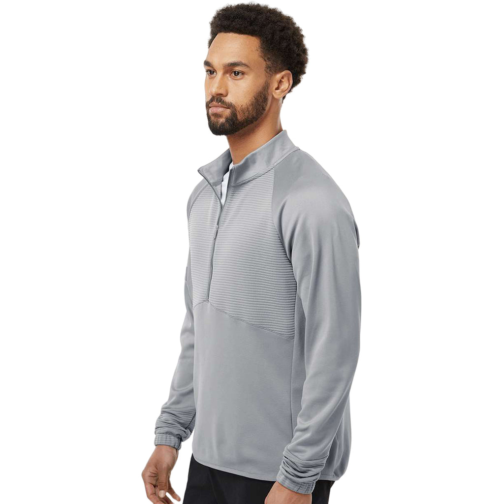 Adidas Men's Grey Three Quarter Zip Pullover