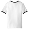 Alternative Apparel Men's White/Black Keeper Vintage 50/50 Ringer Tee