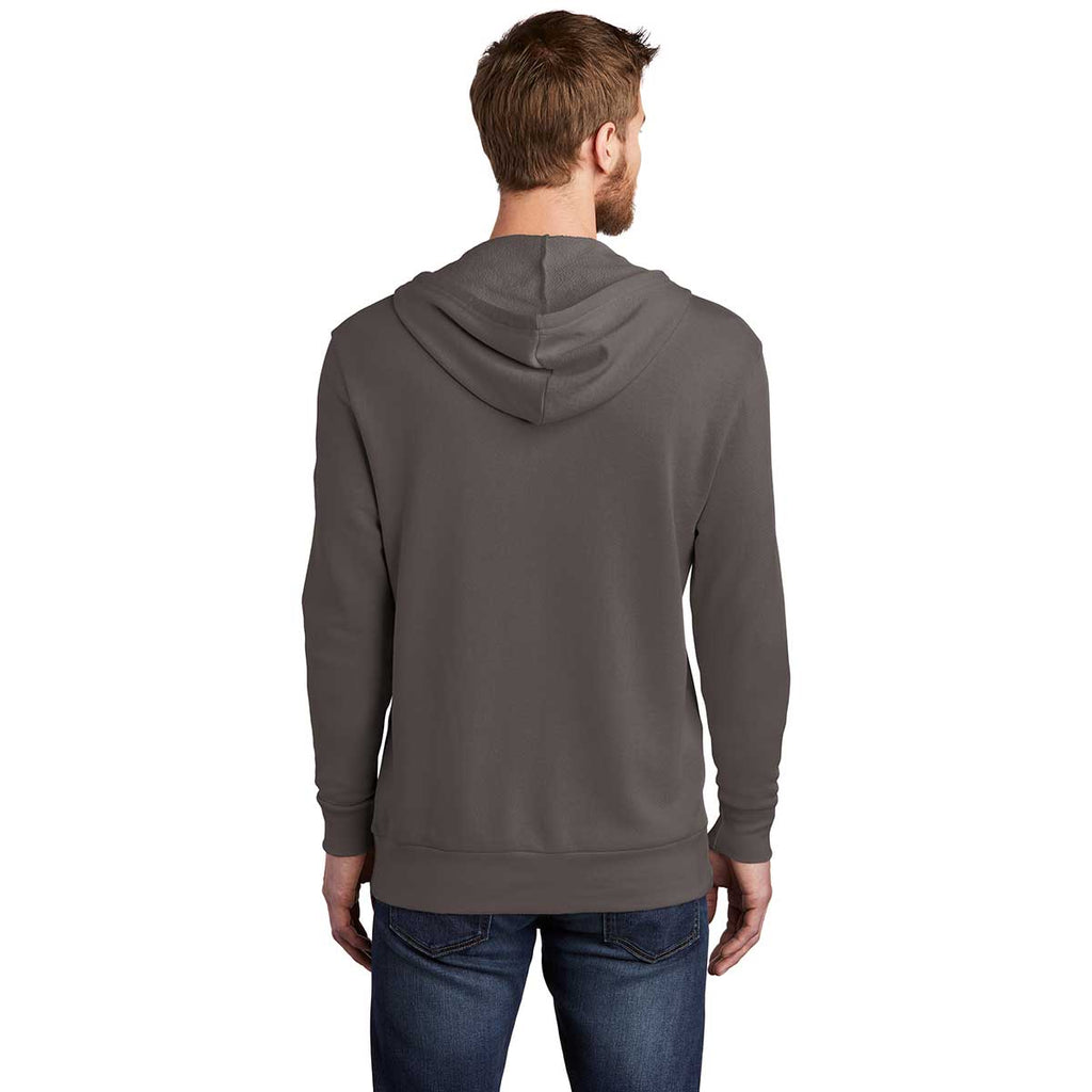 Alternative Apparel Men's Dark Grey Washed Terry Challenger Hoodie