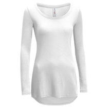 Expert Women's White TriTec Long Sleeve Scoop Neck Tee