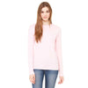 Bella + Canvas Women's Pink Jersey Long-Sleeve T-Shirt